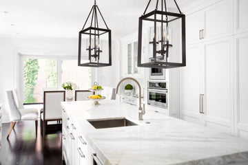 Anna 12" Metal/Glass LED Pendant - JONATHAN Y